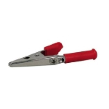 GBC 18.7551.00 - Δαγκάνα - Κροκοδειλάκι 4mm Επινικελωμένο ατσάλι Κόκκινη ΚΡΟΚΟΔΕΙΛΑΚΙΑ Onetrade